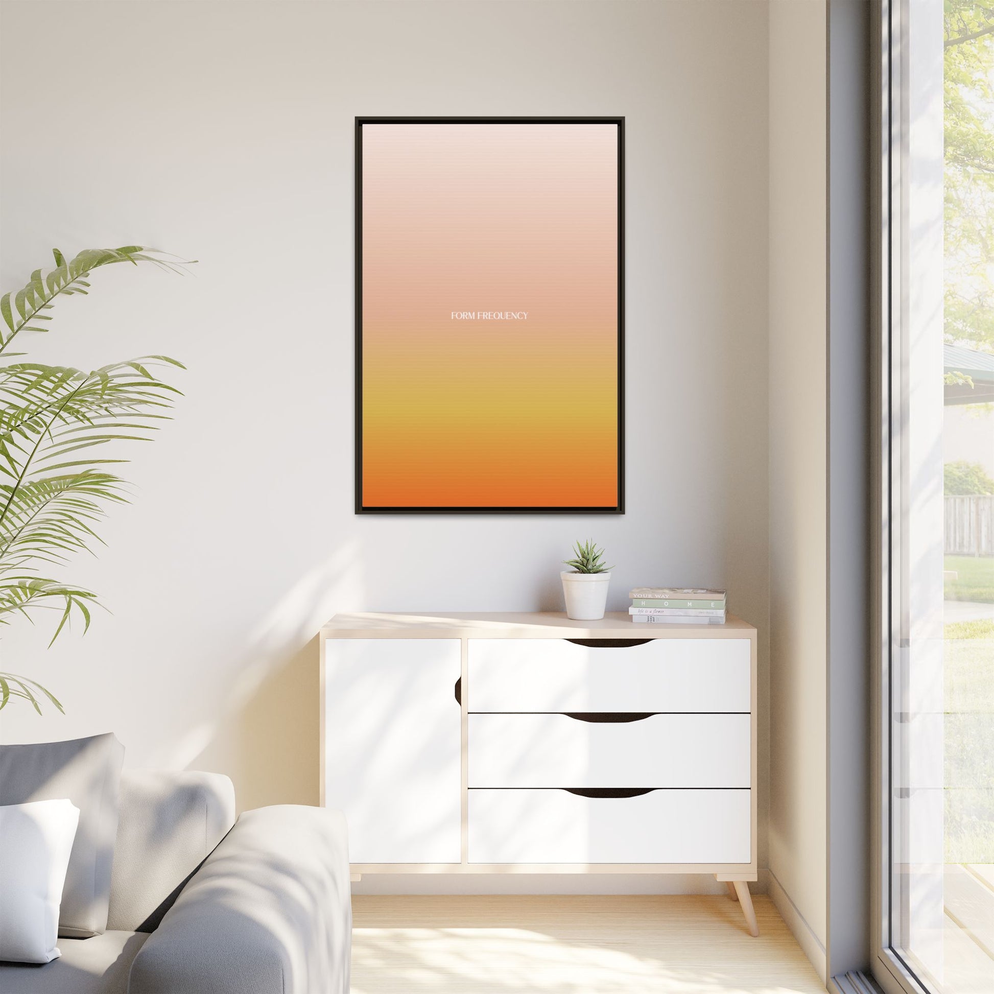 Solar Rise Framed Canvas Art