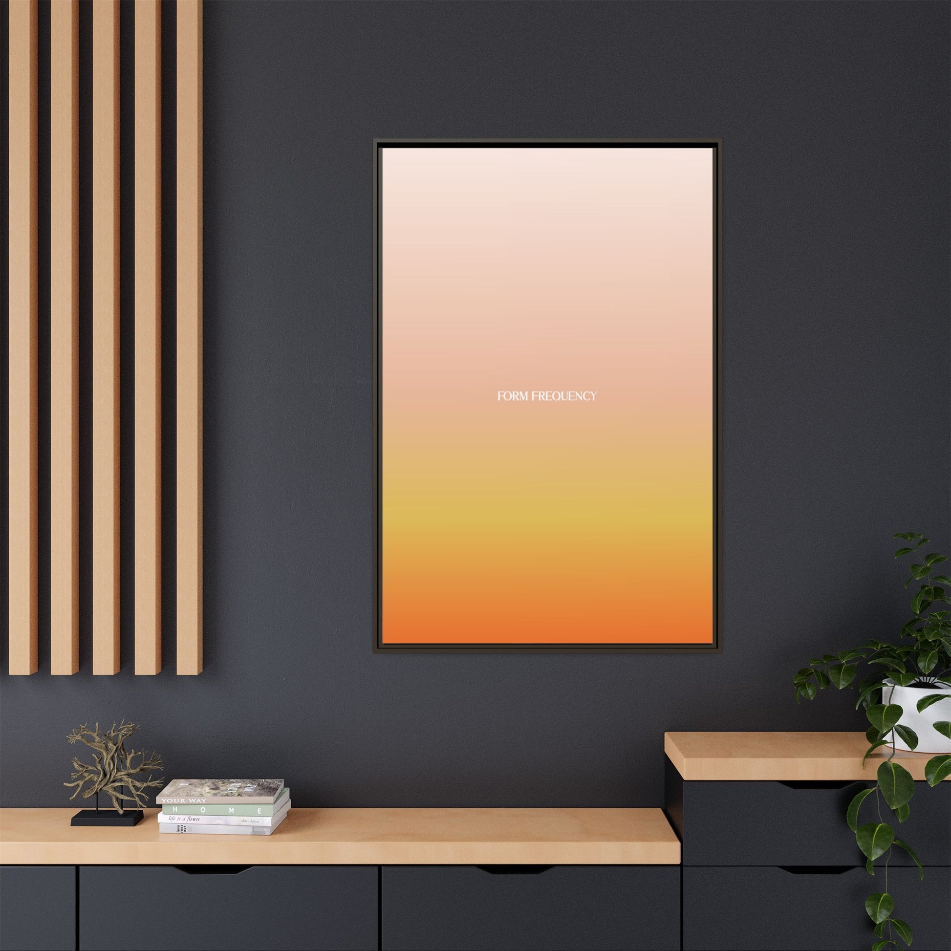 Solar Rise Framed Canvas Art